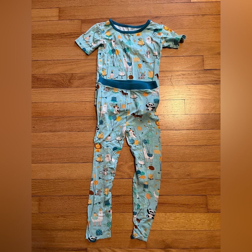 Little Sleepies Blue and Pink Pajama Set